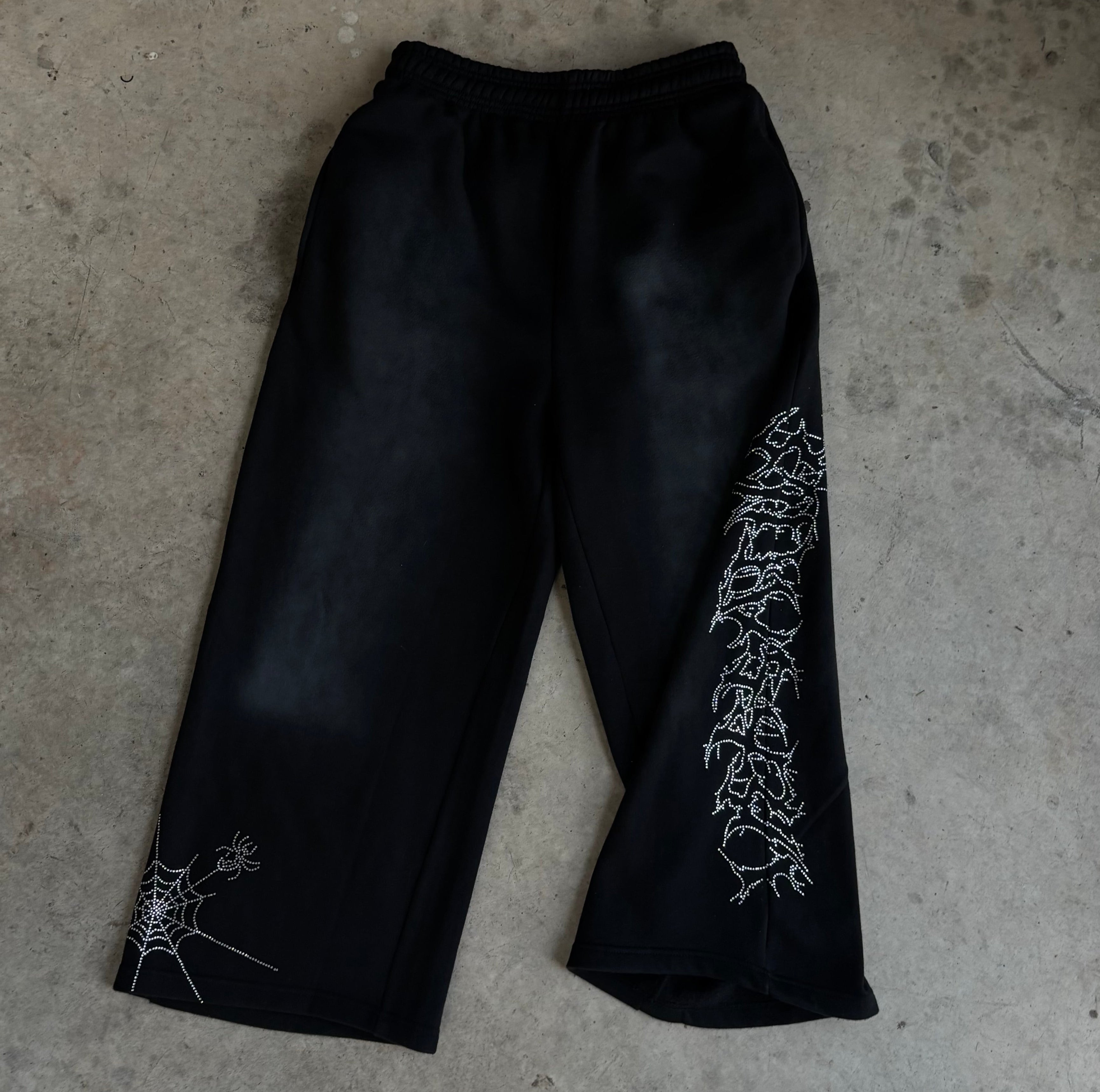 Versatile Rhinestone Sweatpants