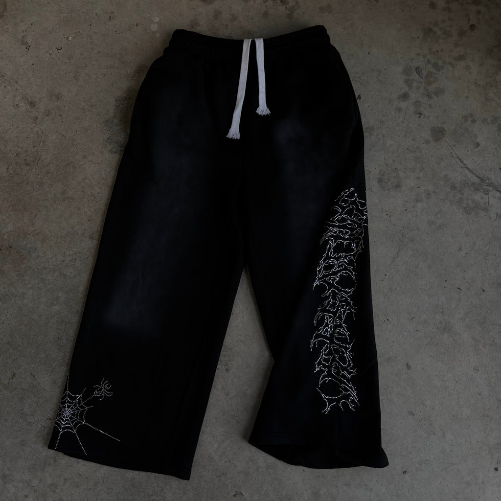 Versatile Rhinestone Sweatpants