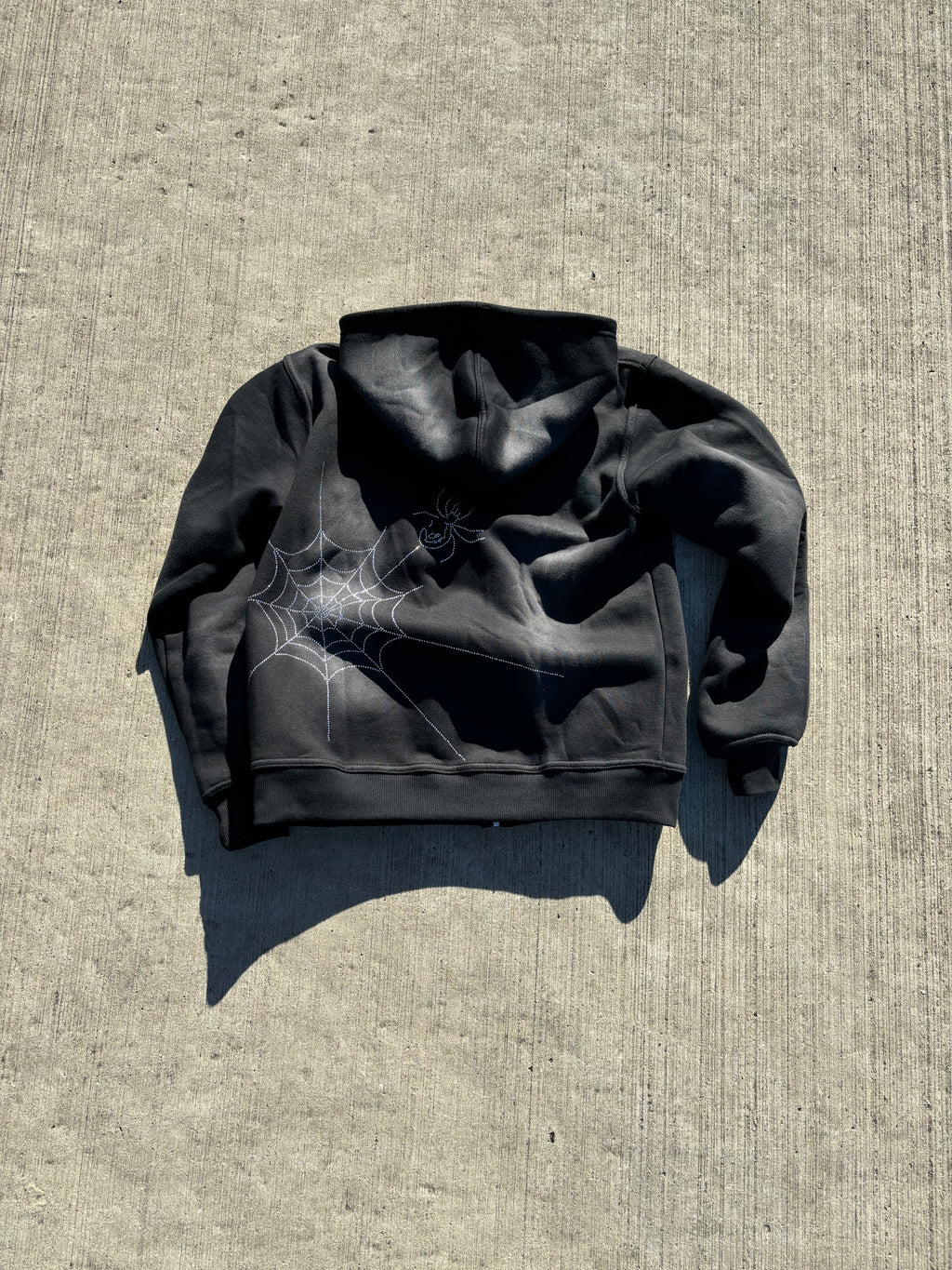 Versatile Rhinestone Zip Up