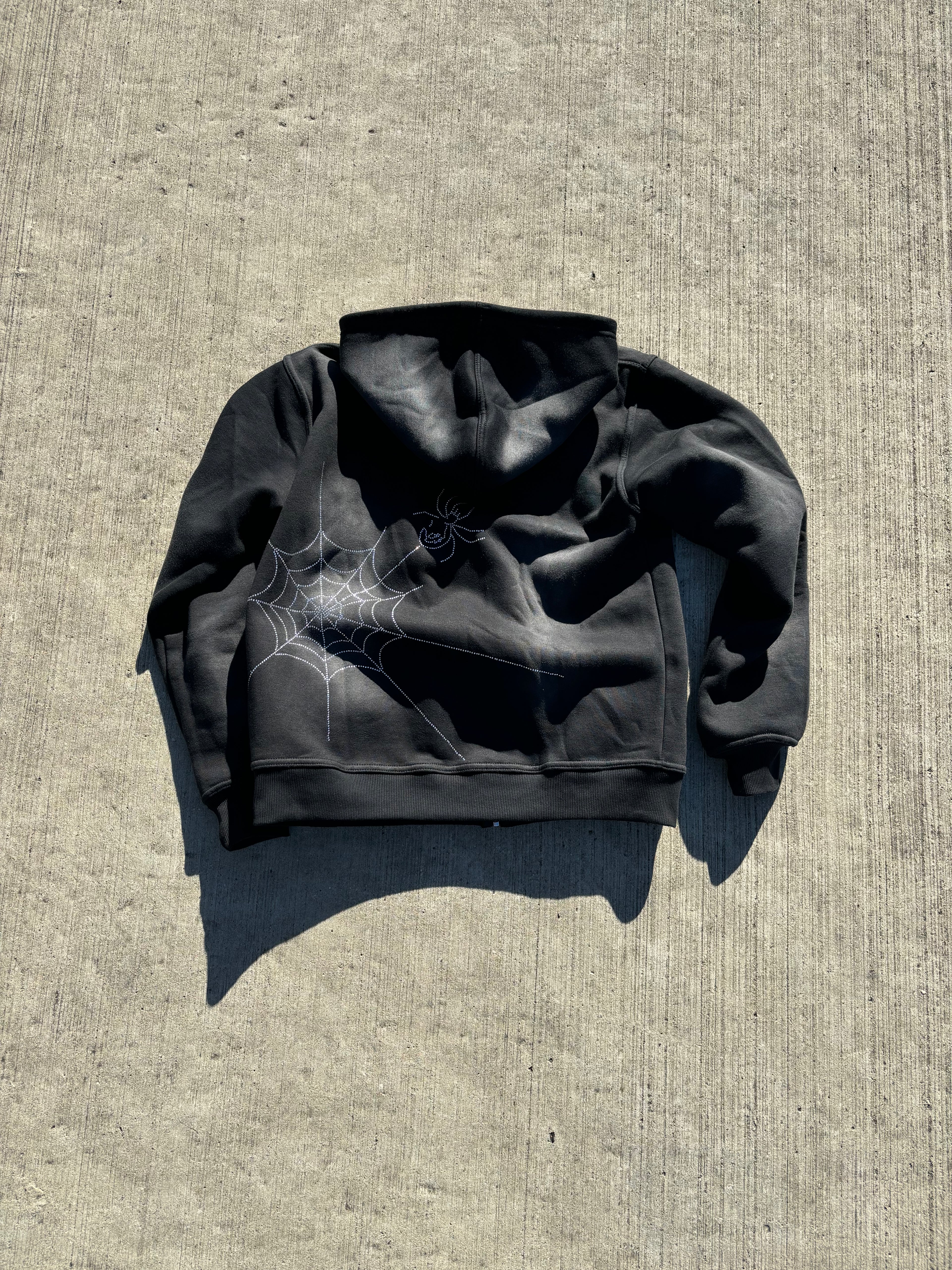 Versatile Rhinestone Zip Up