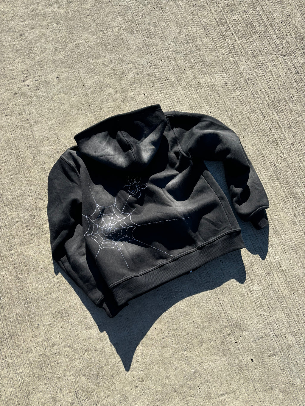 Versatile Rhinestone Zip Up